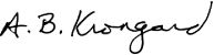 A. B. Krongard Signature